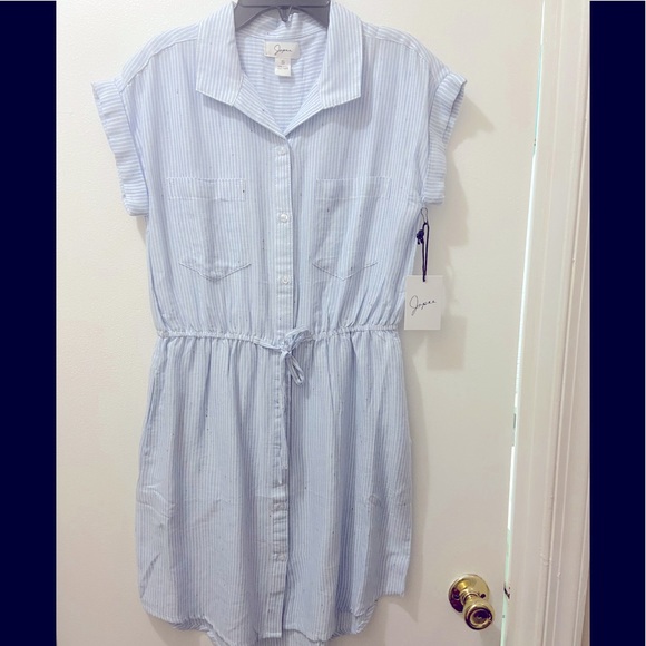 JAPNA brand button down collared dress for spring/summer - Picture 1 of 7